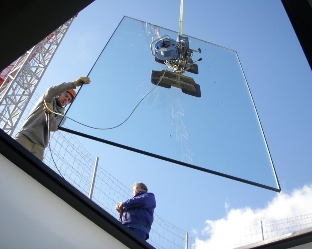 Un vidre d'un client per la seva casa