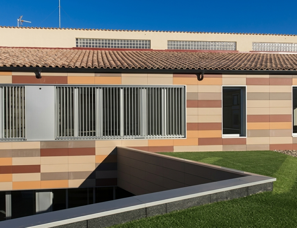 Foto d'un client que vam fer un revestiment de façana